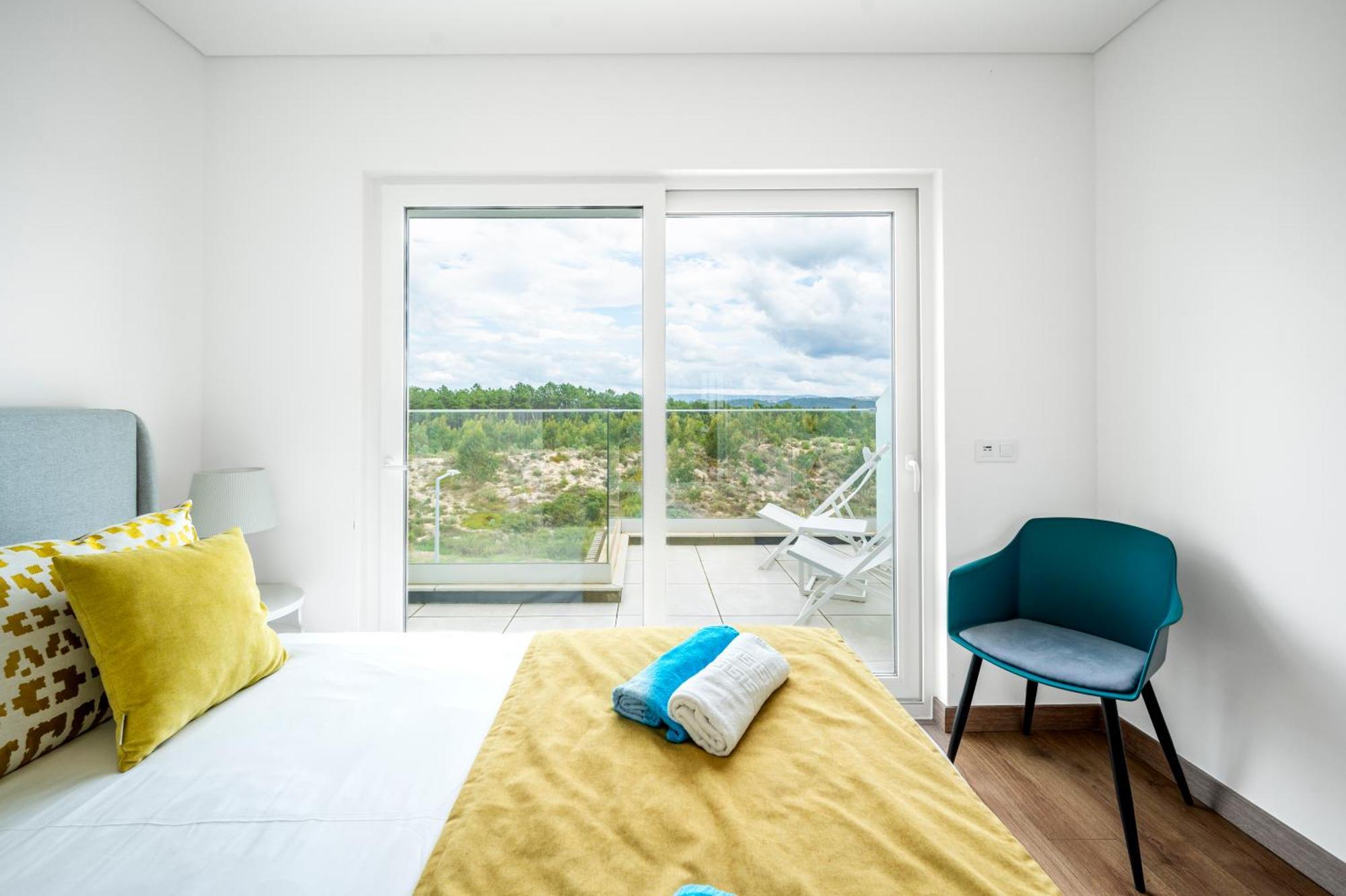 Mar A Vista - Condominium With Pool, Gym And Sea Views Nazaré Quarto foto